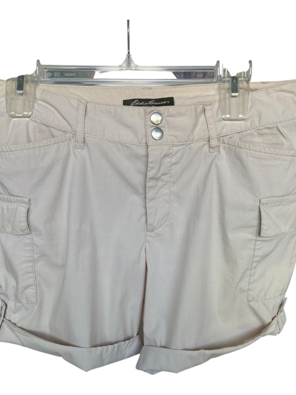 Eddie Bauer Beige Cargo Shorts-Size 4